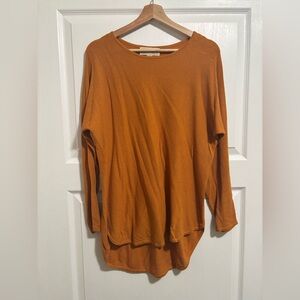 MICHAEL KORS Burnt Orange Tunic Sweater